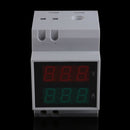 Digital AC80-300V 0-100A LED Dual Display Panel Voltage Amp Meter Red Green