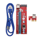 2x PCI-E Riser Card Kit 1x to 16x VER 007S USB3.0 BTC Mining Board Power Adapter