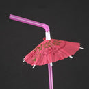 10 Cocktail Umbrella Straw Tropical Hawaiian Party Accessories Random Color