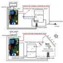 2-CH 5-24V Digital LED Display Intelligent Temperature Controller with 2 probe