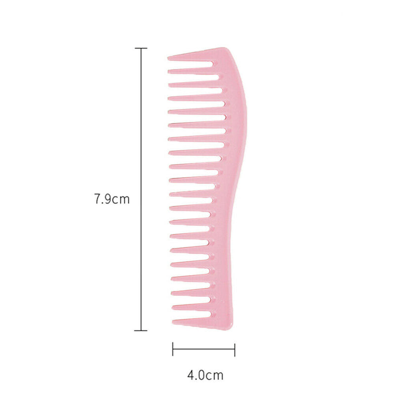 Hairdressing Comb Hair Styling Hand Grip Comb Hair Salon Tools (Pink) A