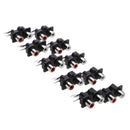 10pcs Solder Type Right Angle Female Jack 2 RCA Socket Connector Board DIY