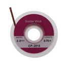 5pcs 0.75m 2.0mm Desoldering Braid Solder Remover Sucker Flux Wick Cable