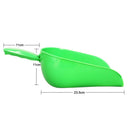 Green Plastic Shovel Feed Scoop for Pet Food Ice Ingredient Break Resistance