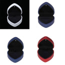 Heart-shaped Ring Box Pendant Box with LED Spotlight Blue Ring Box