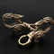 Retro Brass Keychain Dragon Shape Carabiner Keychain