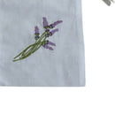 2x Small White Drawstring Gift Bag Cotton Cloth Jewelry Pouch Wedding Embroidery