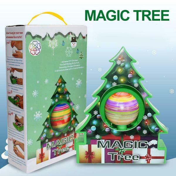 Christmas Tree Painting Electric Ball Battery Charging DIY Drawing Toys for Kids