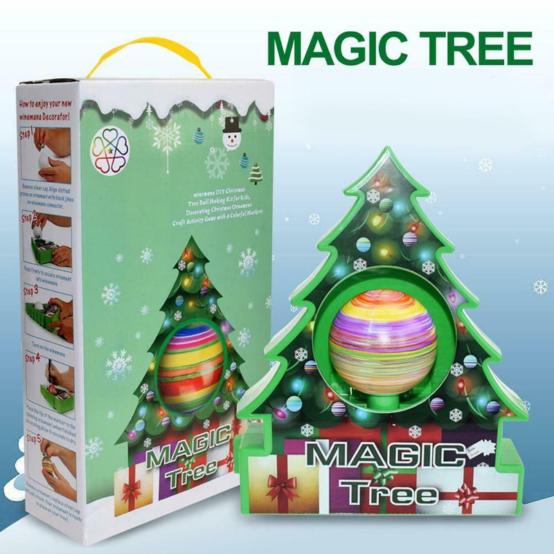 Christmas Tree Painting Electric Ball Battery Charging DIY Drawing Toys for Kids