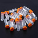20 Pcs 50ml Conical Bottom Plastic Graduated Centrifuge Tube with Screw Cap S7Y4