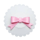 Bowknot Dustproof Reusable Cup Silicone Lid Cup Cover Seal Cover (White) A