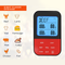 Digital Wireless LCD Remote Thermometer BBQ Grill Kitchen Meat Food Probe Timer