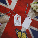 50Pcs Santa Kraft Paper Christmas Hanging Label Price Hang Tags Cards M&OBX