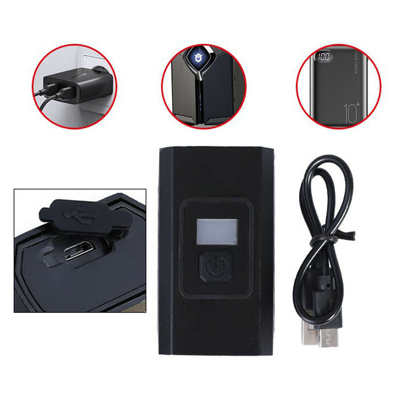 USB Rechargeable Bike Light Bicycle Front Headlight Cycling Beam Flashlight