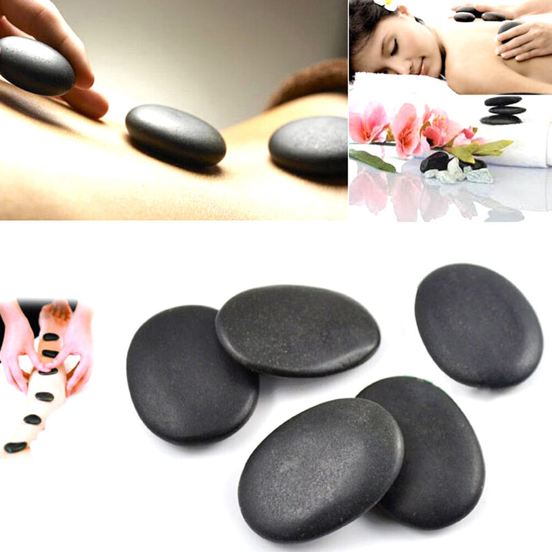 7x (3cmx4cm)set Large size Hot Stone Massage massager basalt Rocks stones BX