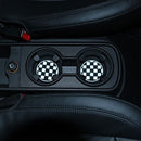 3x fit for Mini R55 R56 R58 R59 Anti-Slip Cup Mat Checkered Coasters Cup Holder