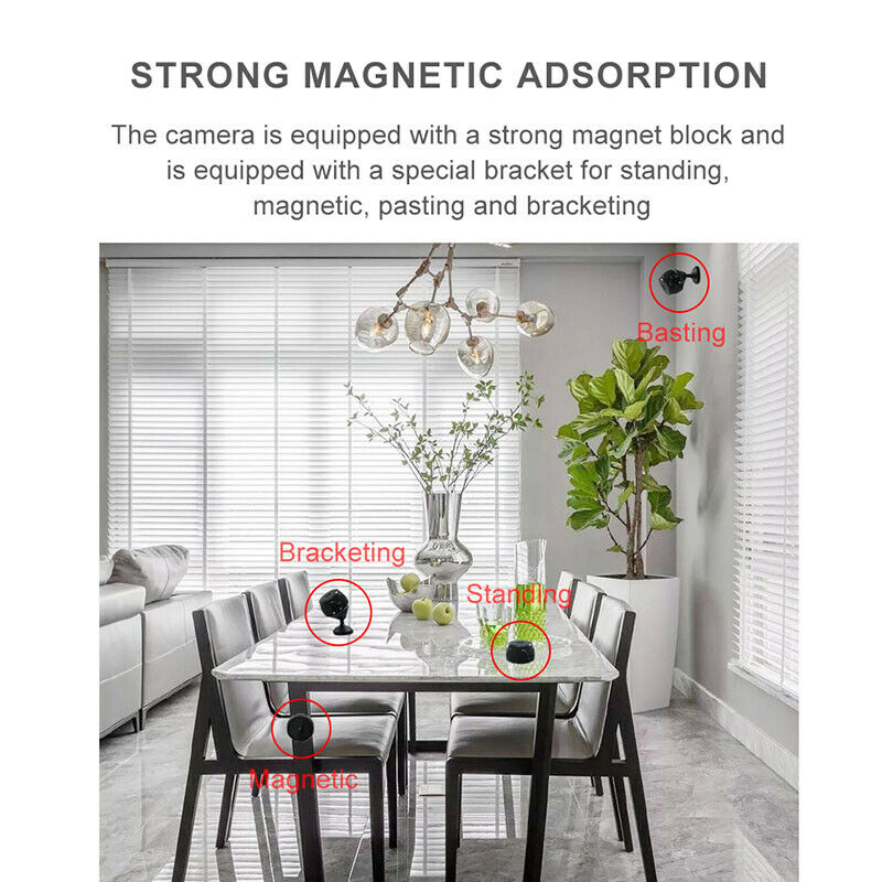 WD8 Wifi Mini Camera HD 720P Wireless IP Small Camera Night-Vision Video Re