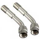2PC 135 Degree Angle Tyre Valve Extension Adaptor - Motorcycle Car Bike tru