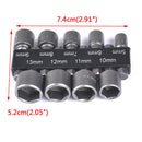5-13mm steel power nut driver drill bit set 1/4" hex shank metric socket wrenME