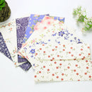 10Pcs  Fresh and Elegant Floral Envelope Letterhead Cherry Roses Letter Paper JR