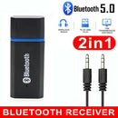 Bluetooth 5.0 Audio Transmitter Receiver USB Adapter For TV Car Speaker AUX Y2R3
