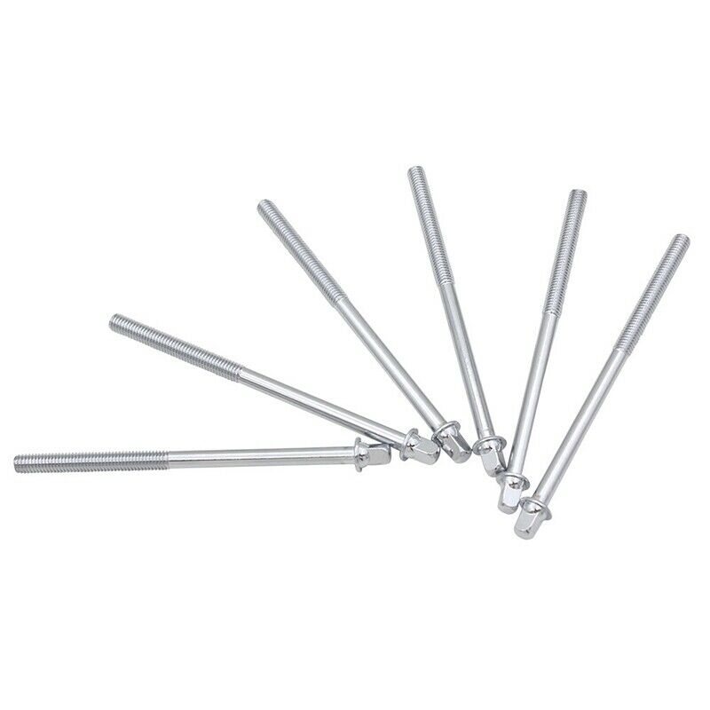 6Pcs Screw Rods 110mm Drum Long Screw Drum Tight Screw Tension Rods Percuss