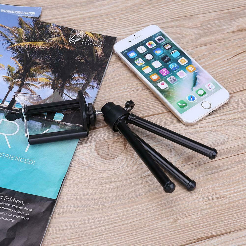 Mini Mobile Phone Stand Flexible Tripod for Smartphone Camera Video Black