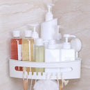 Suction Corner Bathroom Shower Shelf Storage Basket Wall for Shampoo,Condit