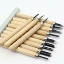12Pcs/set Wood Carving Hand Chisel Tool Kit Wooden Professional Gouges F4Y4 S4J9