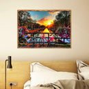5D DIY Full Drill Diamond Painting River View Cross Stitch Embroidery Kits