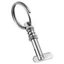 4 Pack Quick Release Pin 1/4 Inch Diameter W/Drop Cam & Spring, Usable Leng