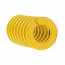 Yellow Alloy Steel Light Load Press Compression Spring 12x6x20mm H2S8