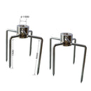 1Pair Rotisserie BBQ Spit Fork Roaster Chicken Pork Barbecue Accessories