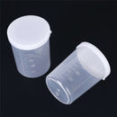 Plastic graduated laboratory bottle test measuring 100ml container with cap BX
