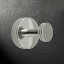 1pc Stainless Steel Single Coat Hook Round Base Cloth Hanger Bathroom Tools