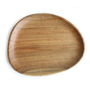 Wooden Two Tier Fruit Plate Multi-Layer Snack Candy Cake Plate Creative Rou