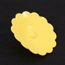 Silicone Large Diamond Cup Cover Heat Resistant Sealed Cups Lid (Yellow) A