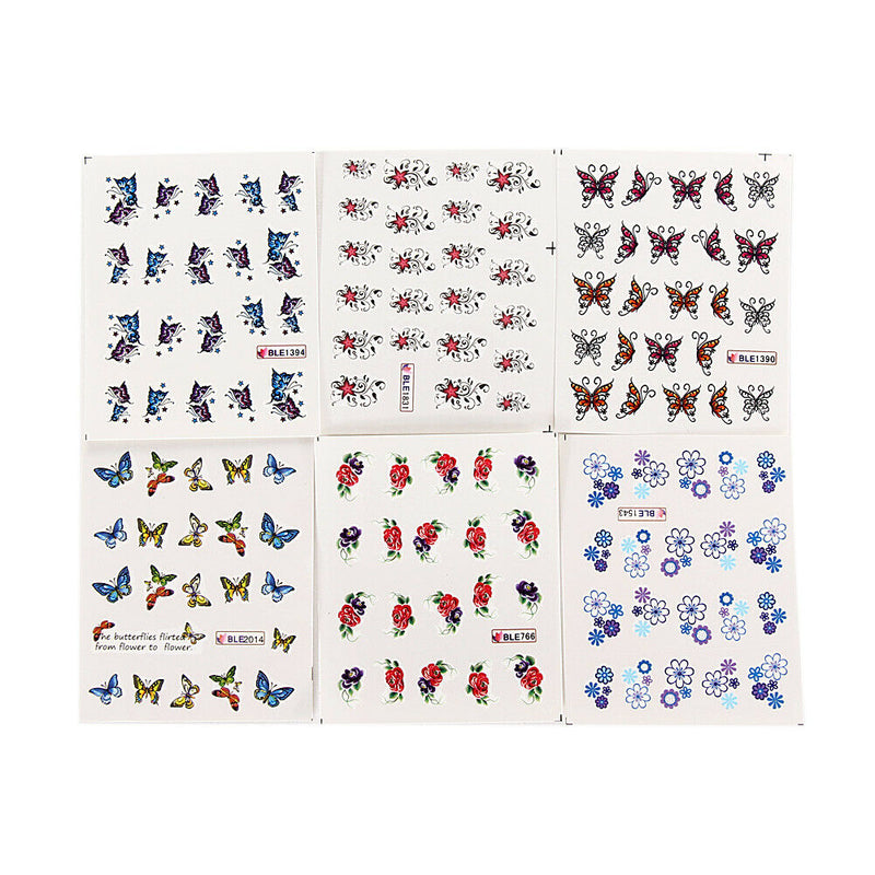 50pcs Water Nail Stickers for Nail Decals DIY Manicure Nail Accessoires