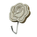 5 Pcs Retro Style Wood Wall Hanger Hook Stick on Home Bathroom Coat Hooks