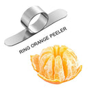 Stainless Steel Finger Type Orange Peeler Lemon Citrus Fruit Peeling Tools