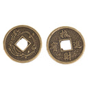 50pcs Wealth and Luck Coins Traditional Chinese Artefact Coin Decoration 2cm