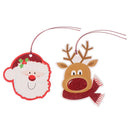 12PCS/Set Merry Christmas Kraft Paper Card Tags Labels DIY Hang Paper TagsBD3C