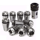 10Pcs Er16 Spring Collet + Motor Shaft 8Mm Extension Rod Holder Cnc Milling