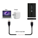 10 Foot Black USB 2.0 High Speed Male A To Male A Cable