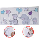 Cartoon Cute Animal Elephant Playing with Balloons Rabbit Wall Stickers De BX