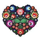 Heart Shape Flower Embroidery Applique Patches for Clothing Iron on Applique M&O