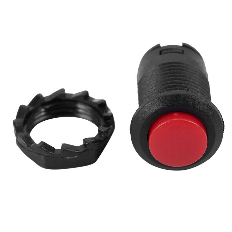 1 X 12mm Car Boat Latching Lock Push On / Off Button 125V 250V red M4E2