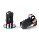 2x Burnt Blue Bike Handle Bar End Cap Aluminum Alloy MTB Road Bike End Plug