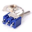 5Pcs Metal AC ON/OFF SPDT 2 Position Latching Toggle Durable Switch OZ