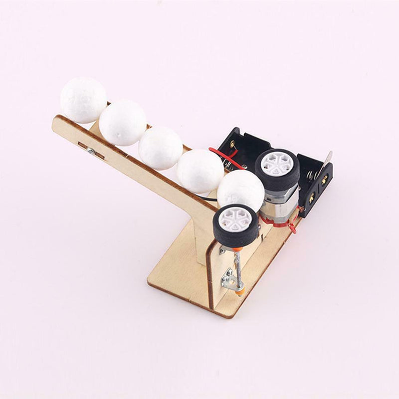 Electric Ball Pitching Machine Kits Children DIY Science Educational Toys